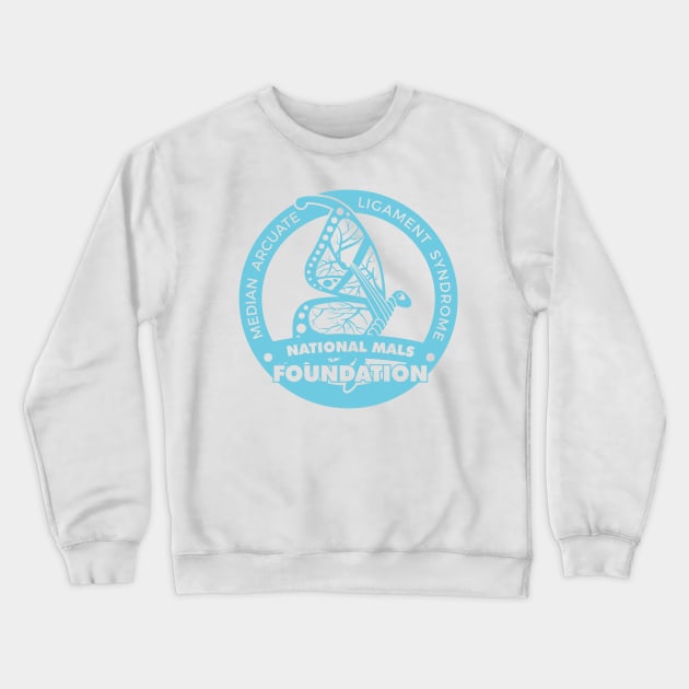 National MALS Foundation Butterfly Logo Crewneck Sweatshirt by NationalMALSFoundation